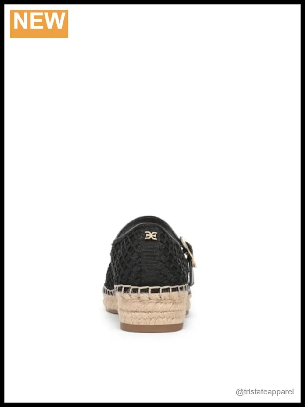 Sam Edelman Mackie Mesh Espadrille Mary Jane Flat Slip-On Casual